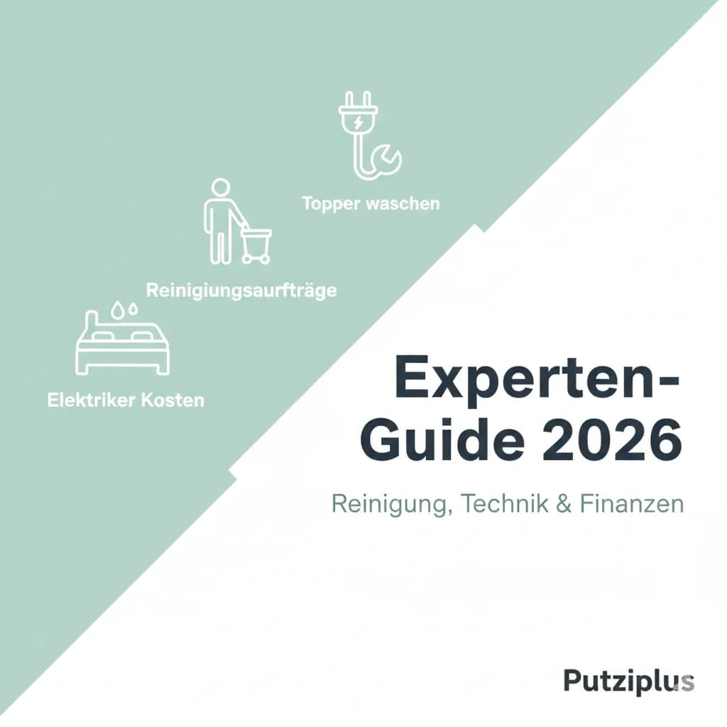 Der große Ratgeber 2026 Reinigungsaufträge, Haushaltshacks und Handwerker-Kosten