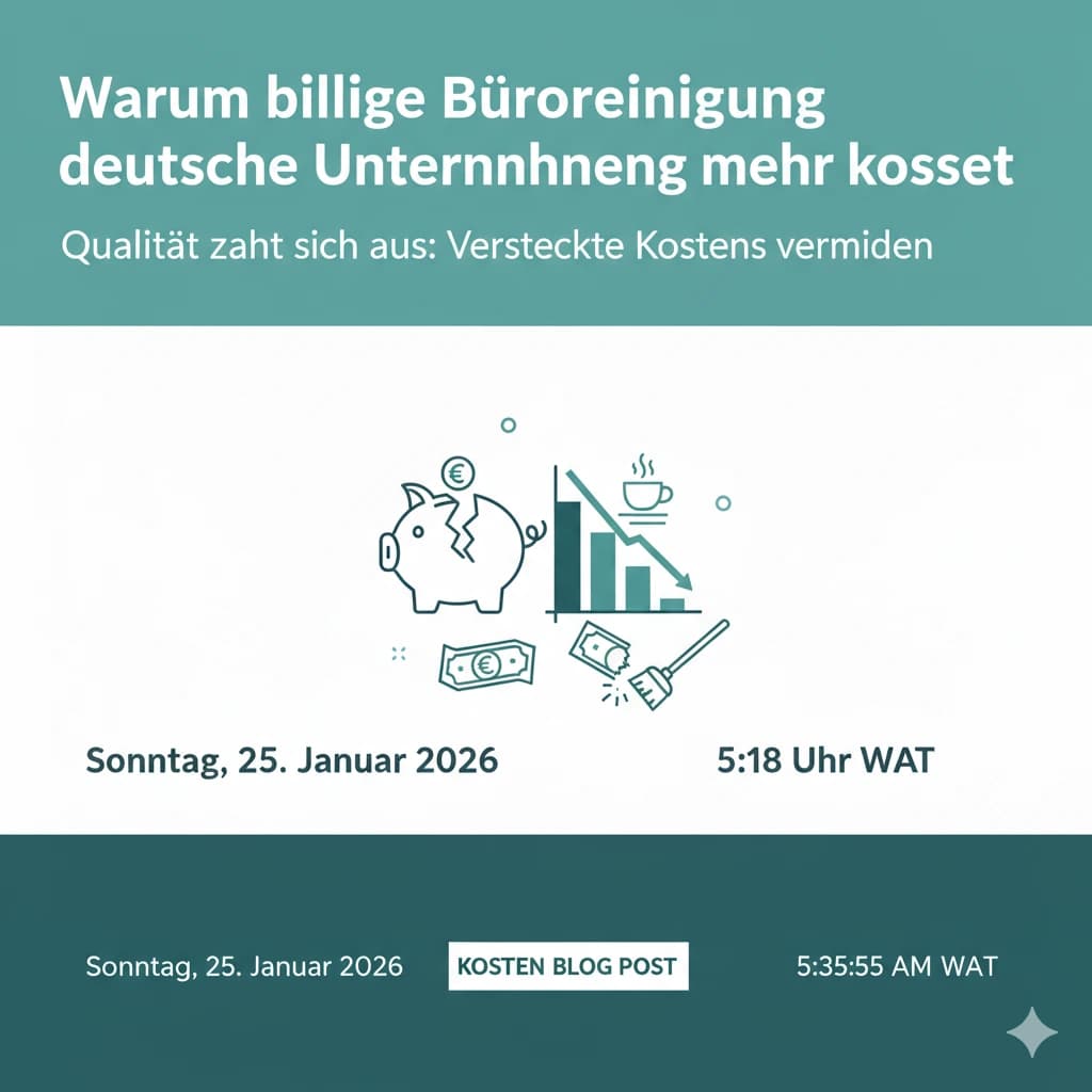 Billige Büroreinigung: Warum sie langfristig teurer ist