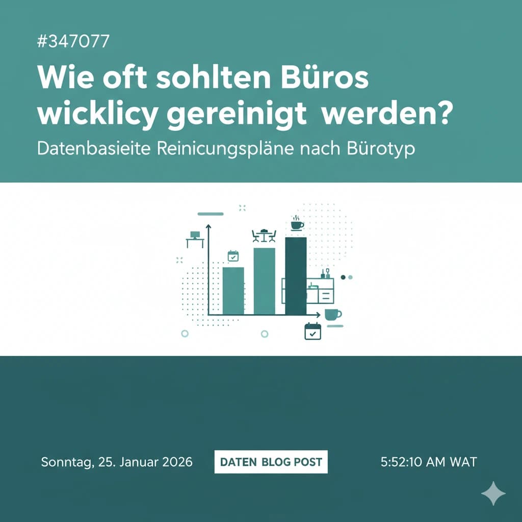 Wie oft sollten Büros wirklich gereinigt werden? Datenbasierte Reinigungspläne nach Bürotyp